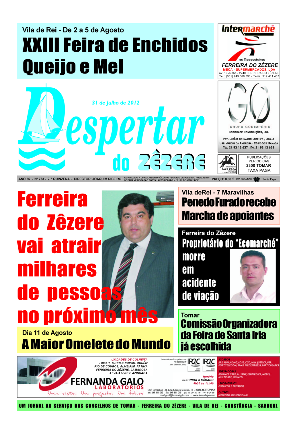 Capa do número 752 de 31 de julho de 2012