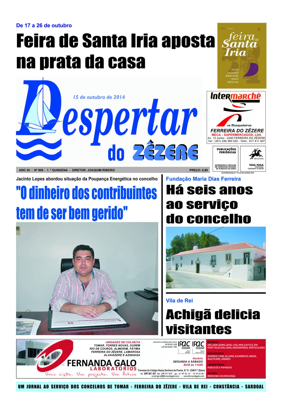 Capa do número 806 15 de outubro de 2014