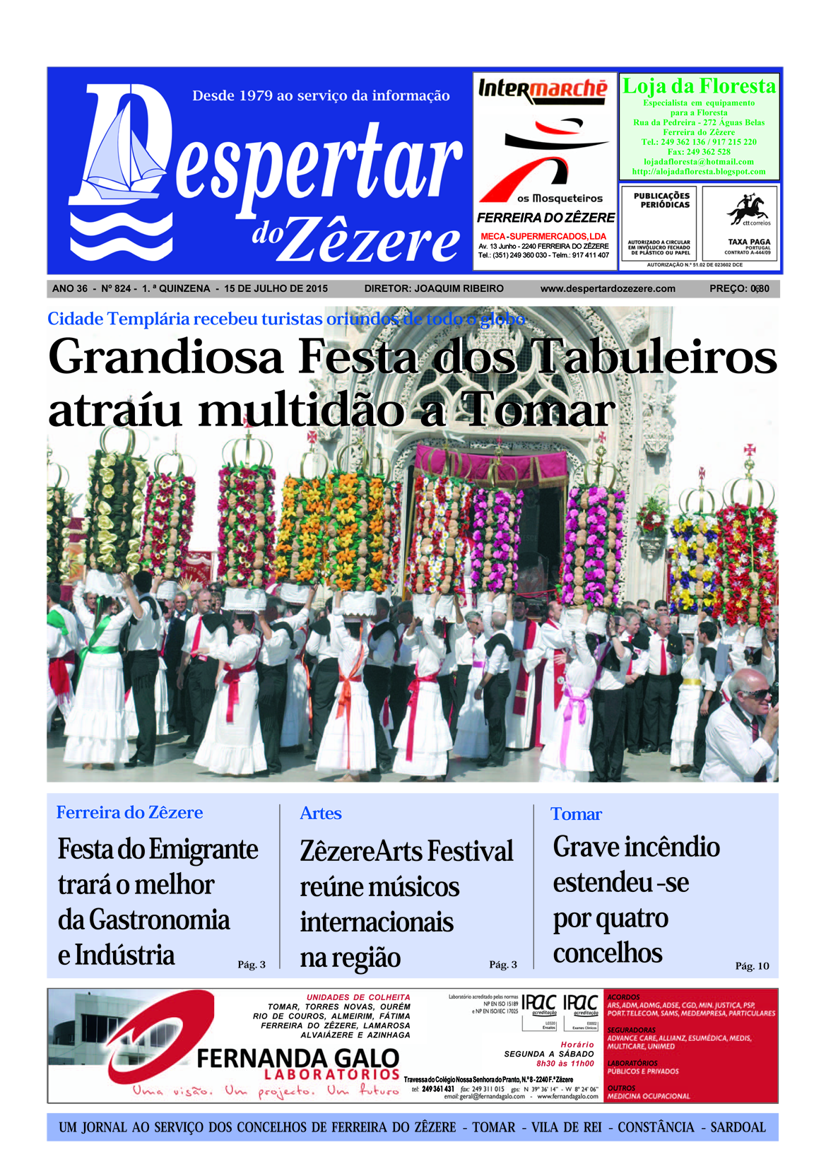 Capa do número 824 de 15 de julho de 2015