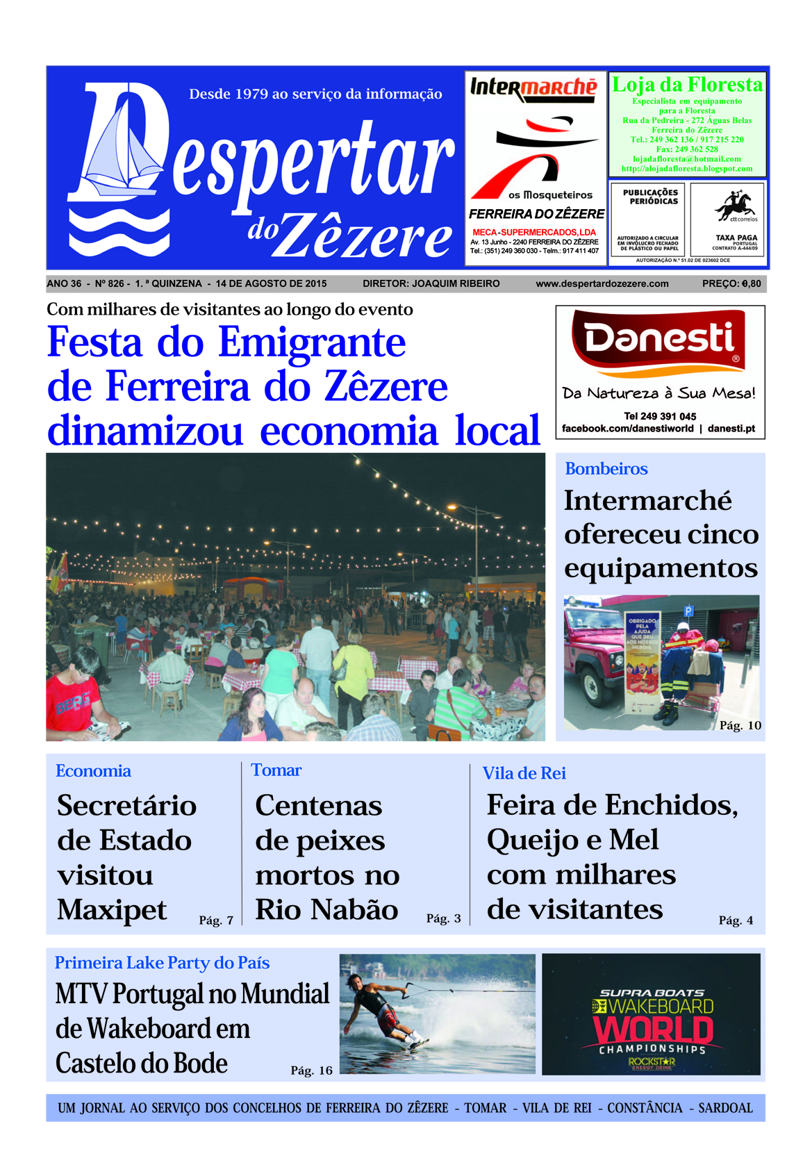 Capa do número 826 de 14 de agosto de 2015