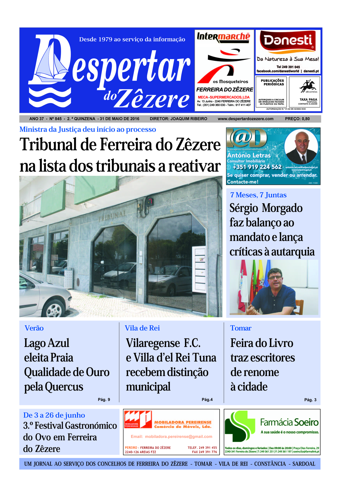 Capa do número 845 de 31 de maio de 2016