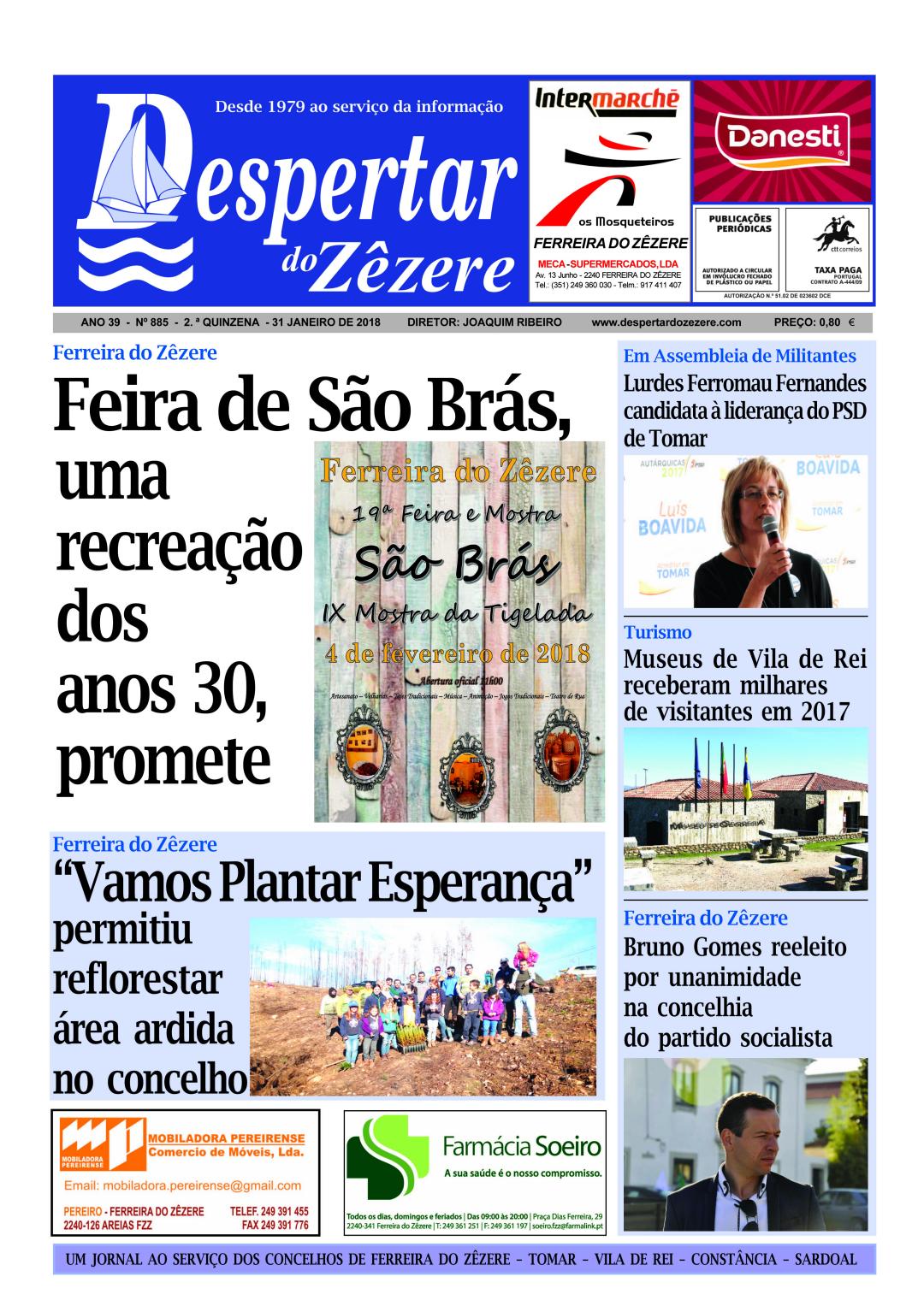 Capa do número 885 de 31 de janeiro de 2018