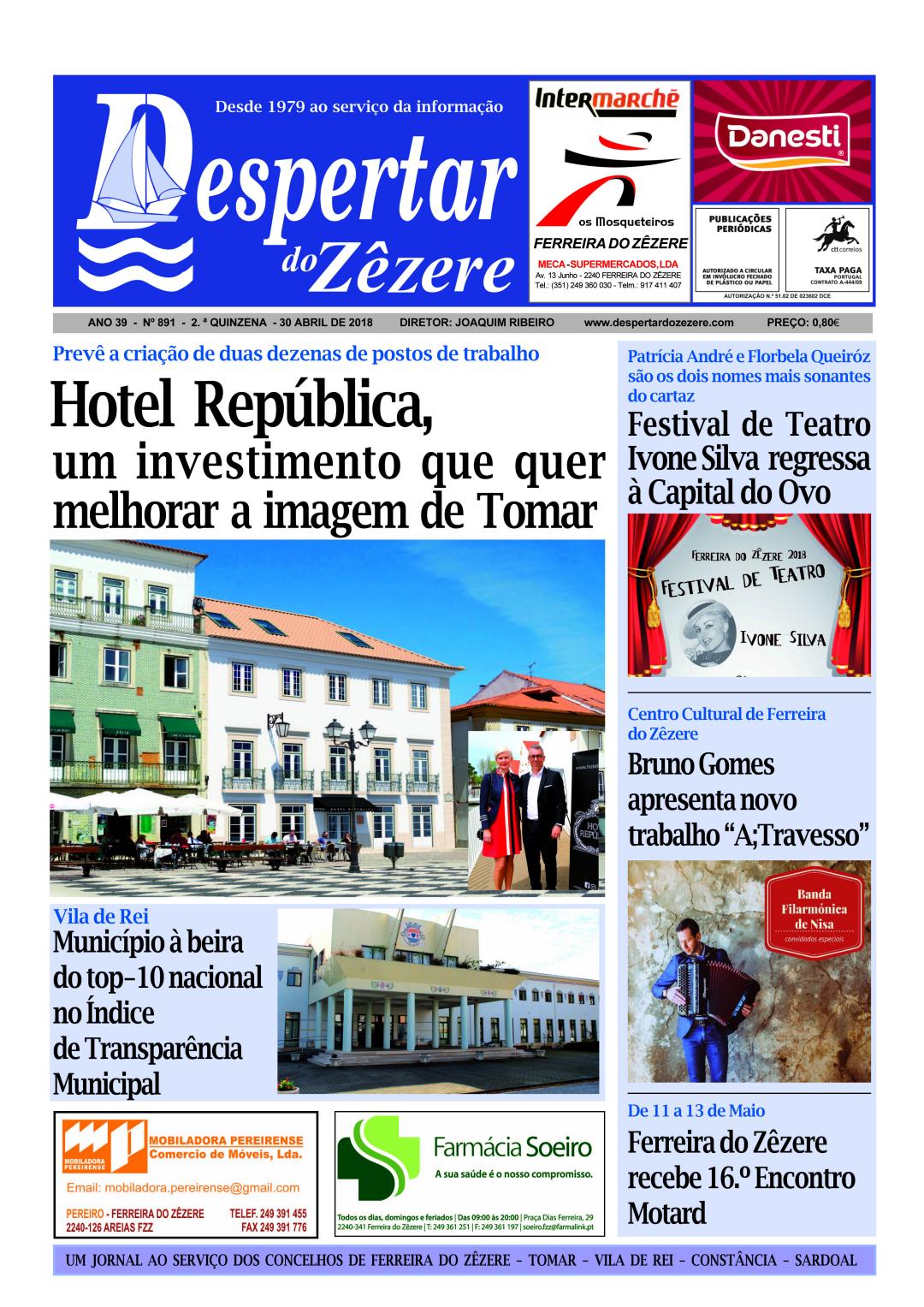 Capa do número 891 de 30 de abril de 2018