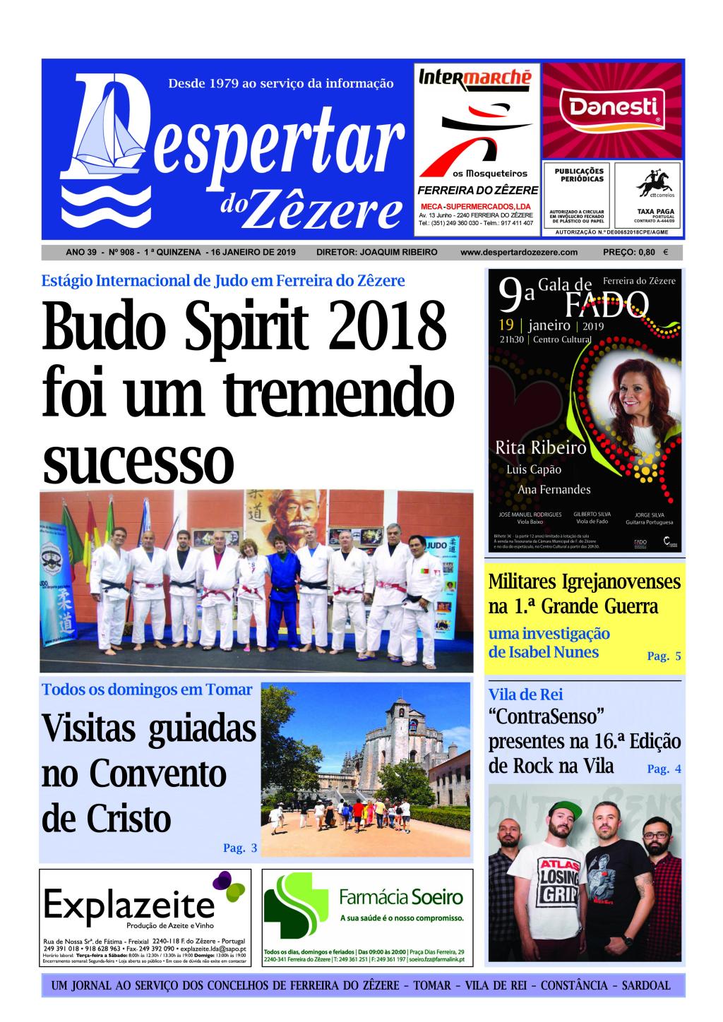 Capa do número 908 de 16 de janeiro de 2019