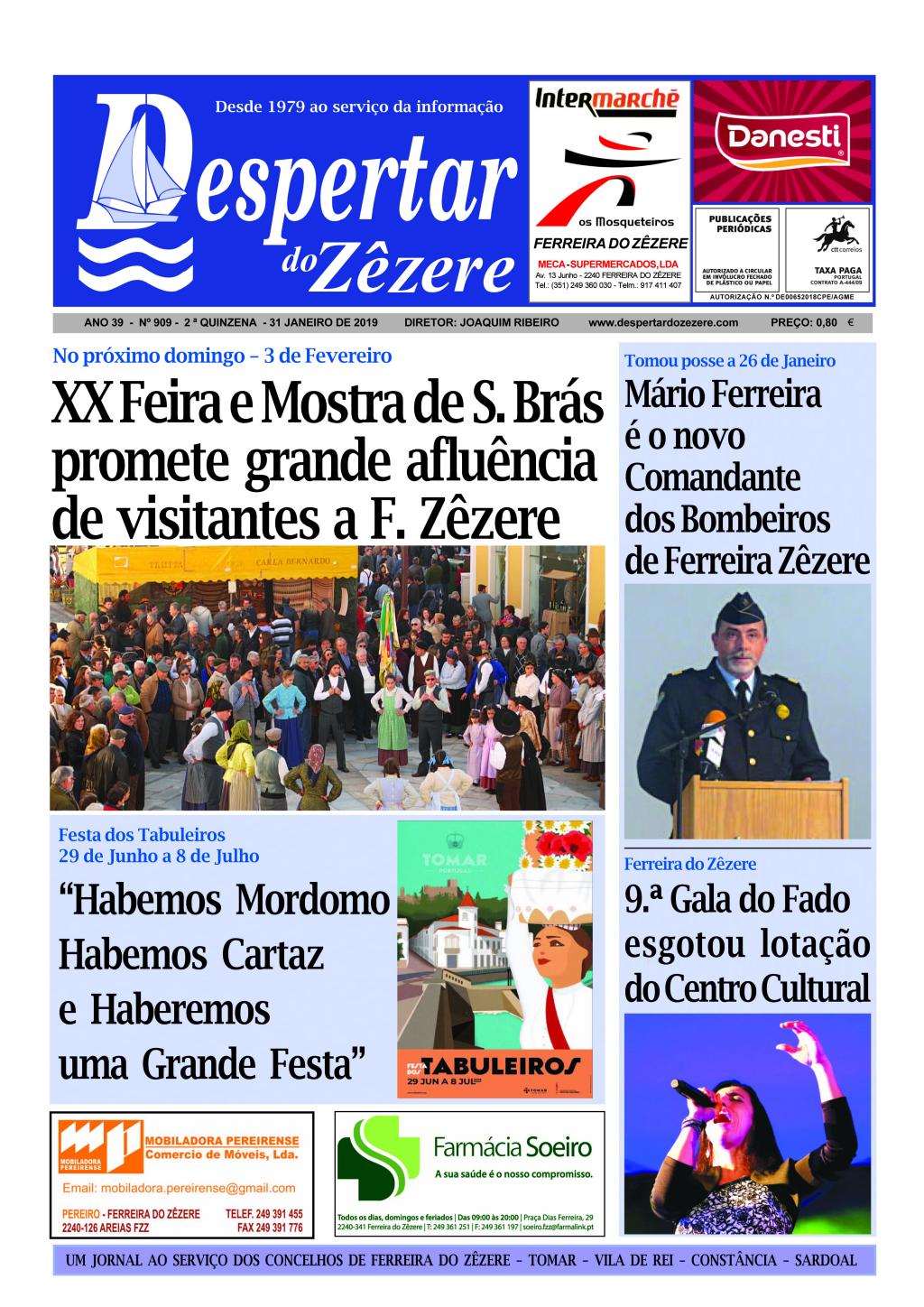 Capa do número 909 de 31 de janeiro de 2019