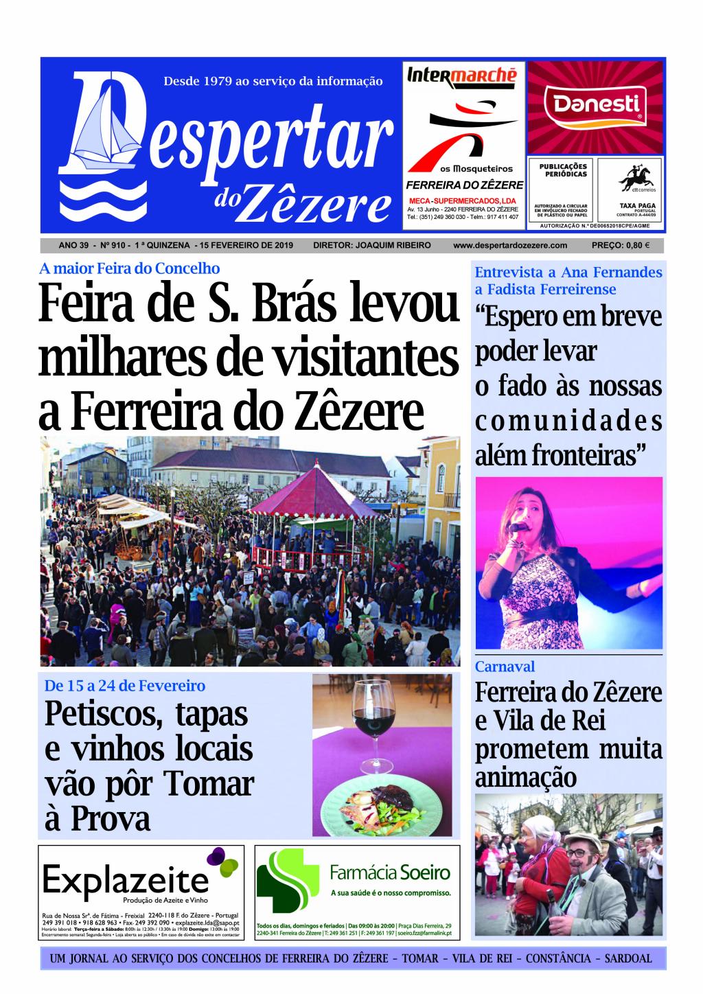 Capa do número 910 de 15 de fevereiro 2019