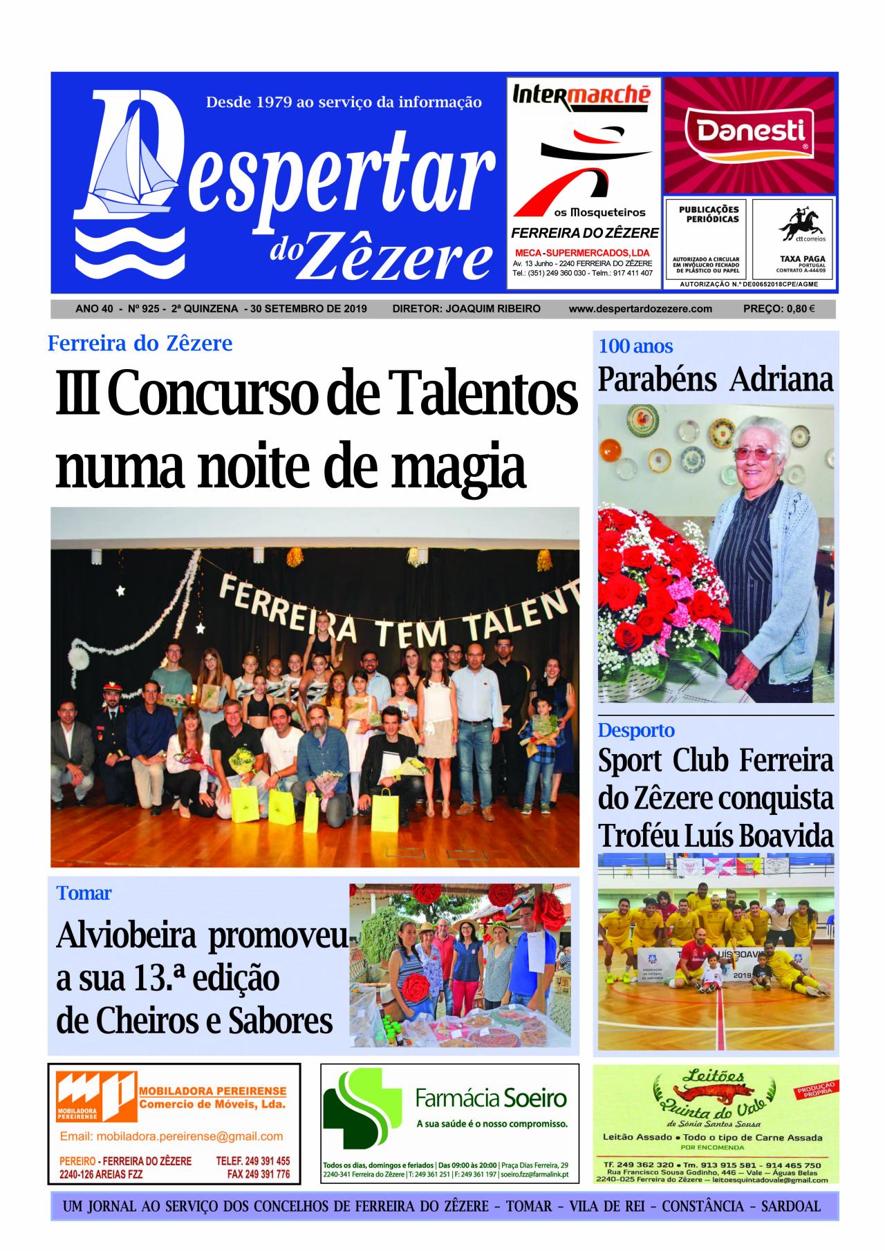 Capa do número 925 de 30 de setembro 2019