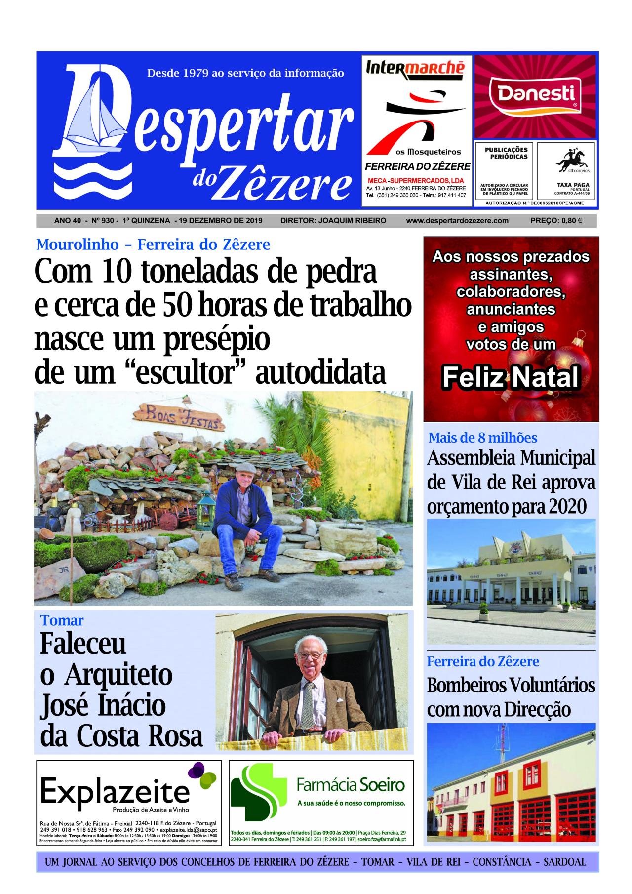 Capa do número 930 de 19 de dezembro de 2019