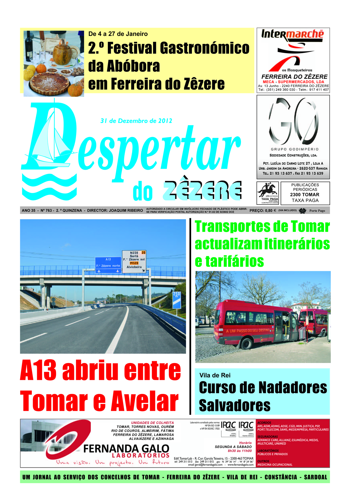 Capa do número 763 de 31 de dezembro de 2012