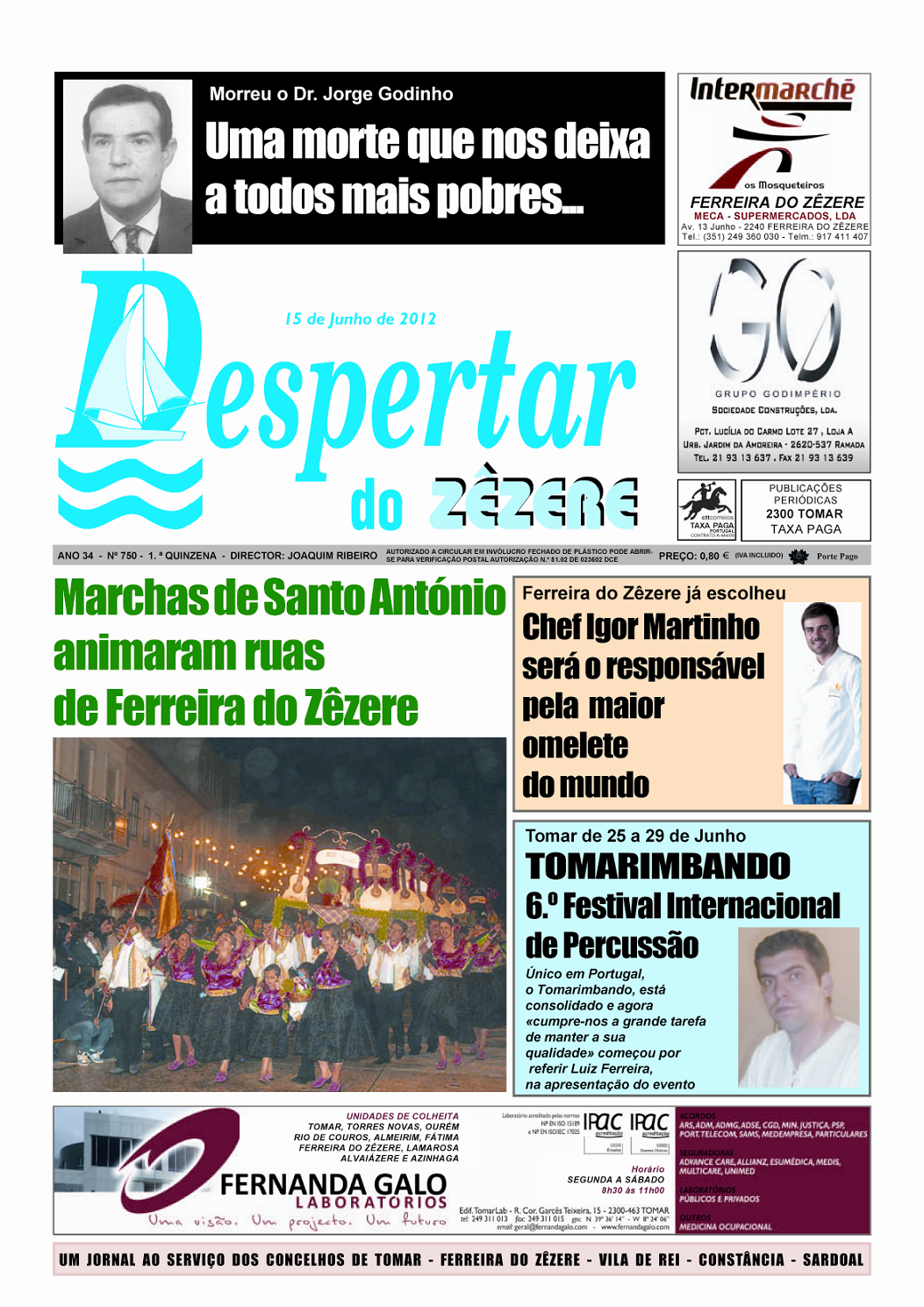 Capa do número 750 de 15 de junho de 2012